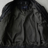 イヴ サンローラン ヴィンテージ YSLロゴ フェイクレザー ブルゾン ブラック メンズ - NEWSED