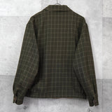 イヴサンローラン ヴィンテージ YSLロゴ リバーシブル ブルゾン カーキ / ベージュ - NEWSED