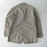 イヴサンローラン YSLロゴ 薄手 テーラードジャケット コットンジャケット グレージュ - NEWSED