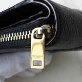 イヴサンローラン YSLロゴ レザー 二つ折り財布 ブラック 箱付き - NEWSED