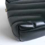 サンローラン YSLロゴ ルル レザー ショルダーバッグ グリーン - NEWSED