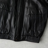 イヴ サンローラン ヴィンテージ YSLロゴ フェイクレザー ブルゾン ブラック メンズ - NEWSED