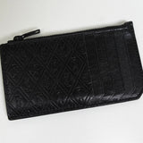 サンローラン YSLロゴ レザー フラグメントケース ブラック - NEWSED