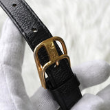 イヴサンローラン ヴィンテージ YSLロゴ レザー ラウンド ショルダーバッグ ブラック - NEWSED