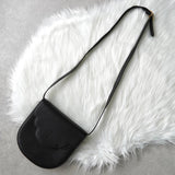 イヴサンローラン ヴィンテージ YSLロゴ レザー ショルダーバッグ ブラック - NEWSED