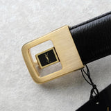 イヴサンローラン ヴィンテージ YSLロゴ ゴールド金具 ベルト ブラック デッドストック - NEWSED