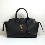 サンローラン ダウンタウンカバス YSLロゴ レザー 2way ハンドバッグ ショルダーバッグ ブラック - NEWSED