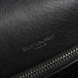 サンローラン カレッジ YSLロゴ レザー 2way ハンドバッグ チェーンショルダーバッグ ブラック - NEWSED