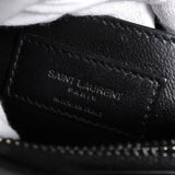 サンローラン カレッジ YSLロゴ レザー 2way ハンドバッグ チェーンショルダーバッグ ブラック - NEWSED