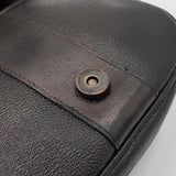 イヴ サンローラン YSLロゴ レザー ショルダーバッグ ブラック - NEWSED