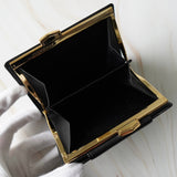 イヴ サンローラン YSLロゴ レザー 長財布 がま口 二つ折り財布 ブラック - NEWSED