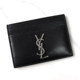 イヴサンローラン YSLロゴ レザー カードケース パスケース ブラック - NEWSED