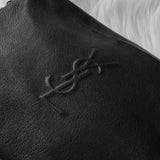 イヴ サンローラン ヴィンテージ YSLロゴ レザー ショルダーバッグ ポシェット ブラック - NEWSED