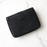 イヴサンローラン YSLロゴ レザー 二つ折り財布 ブラック 箱付き - NEWSED