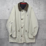 イヴ サンローラン ヴィンテージ リバーシブル YSLロゴ ブルゾン ジャケット ネイビー / アイボリー - NEWSED