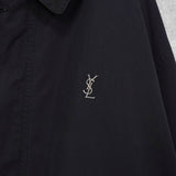 イヴ サンローラン ヴィンテージ リバーシブル YSLロゴ ブルゾン ジャケット ネイビー / アイボリー - NEWSED