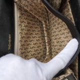 イヴサンローラン ヴィンテージ YSLロゴ レザー ショルダーバッグ ブラック - NEWSED