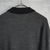 イヴ サンローラン ヴィンテージ YSLロゴ ポロニット グレー - NEWSED