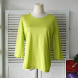 イヴサンローラン ヴィンテージ YSLロゴ 七分丈 トップス ライム レディース - NEWSED