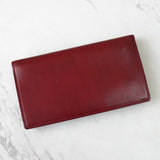 イヴ サンローラン YSLロゴ レザー 長財布 二つ折り財布 ボルドー - NEWSED