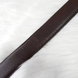 イヴサンローラン ヴィンテージ YSLロゴ シルバー金具 ベルト ブラウン レディース - NEWSED