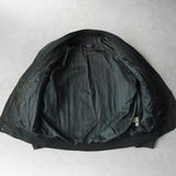 イヴ サンローラン ヴィンテージ YSLロゴ ペイズリー柄 ショールカラー ブルゾン カーキ - NEWSED