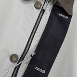 イヴ サンローラン ヴィンテージ リバーシブル YSLロゴ ブルゾン ジャケット ネイビー / アイボリー - NEWSED