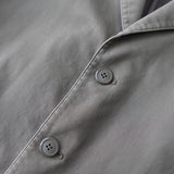 イヴサンローラン YSLロゴ 薄手 テーラードジャケット コットンジャケット グレージュ - NEWSED