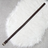 イヴサンローラン ヴィンテージ YSLロゴ シルバー金具 ベルト ブラウン レディース - NEWSED