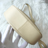 イヴサンローラン YSLロゴ レザー ショルダーバッグ アイボリー - NEWSED