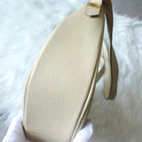 イヴサンローラン YSLロゴ レザー ショルダーバッグ アイボリー - NEWSED