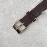 イヴサンローラン ヴィンテージ YSLロゴ シルバー金具 ベルト ブラウン レディース - NEWSED