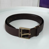 イヴサンローラン ヴィンテージ YSLロゴ シルバー金具 ベルト ブラウン レディース - NEWSED