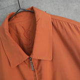 イヴ サンローラン ヴィンテージ YSLロゴ ブルゾン ジャケット オレンジ - NEWSED