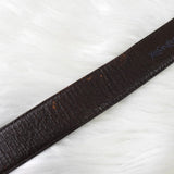 イヴサンローラン ヴィンテージ YSLロゴ シルバー金具 ベルト ブラウン レディース - NEWSED