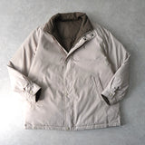 イブ サンローラン ヴィンテージ リバーシブル YSLロゴ 中綿ジャケット ダウンジャケット ホワイトベージュ/グレージュ - NEWSED