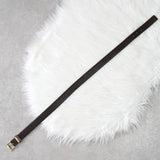 イヴサンローラン ヴィンテージ YSLロゴ シルバー金具 ベルト ブラウン レディース - NEWSED