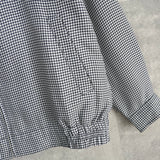 イヴ サンローラン ヴィンテージ YSLロゴ チェック柄 ブルゾン ブラック / ホワイト - NEWSED