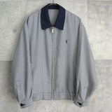 イヴ サンローラン ヴィンテージ YSLロゴ チェック柄 ブルゾン ブラック / ホワイト - NEWSED