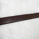 イヴサンローラン ヴィンテージ YSLロゴ シルバー金具 ベルト ブラウン レディース - NEWSED