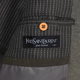 イヴ サンローラン ヴィンテージ YSLロゴ ウールコート チェスターコート ブラウン - NEWSED