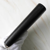 イヴ サンローラン YSLロゴ レザー 長財布 がま口 二つ折り財布 ブラック - NEWSED