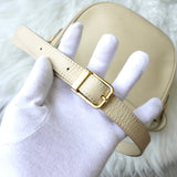 イヴサンローラン YSLロゴ レザー ショルダーバッグ アイボリー - NEWSED