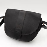 イヴ サンローラン YSLロゴ レザー ショルダーバッグ ブラック - NEWSED