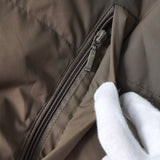 イブ サンローラン ヴィンテージ リバーシブル YSLロゴ 中綿ジャケット ダウンジャケット ホワイトベージュ/グレージュ - NEWSED