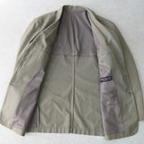 イヴサンローラン YSLロゴ 薄手 テーラードジャケット コットンジャケット グレージュ - NEWSED