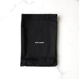 イヴサンローラン YSLロゴ レザー 二つ折り財布 ブラック 箱付き - NEWSED