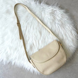 イヴサンローラン YSLロゴ レザー ショルダーバッグ アイボリー - NEWSED