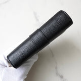 イヴサンローラン YSLロゴ レザー 二つ折り財布 ブラック 箱付き - NEWSED