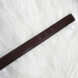 イヴサンローラン ヴィンテージ YSLロゴ シルバー金具 ベルト ブラウン レディース - NEWSED